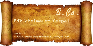 Büchelmayer Csepel névjegykártya
